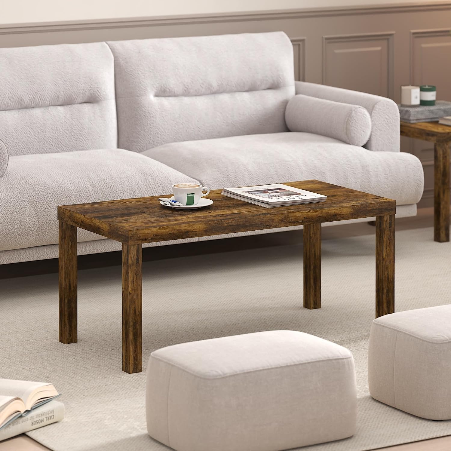 Detalle 2 de Furinno CLASSIC tavolino da caffè rettangolare 1,8