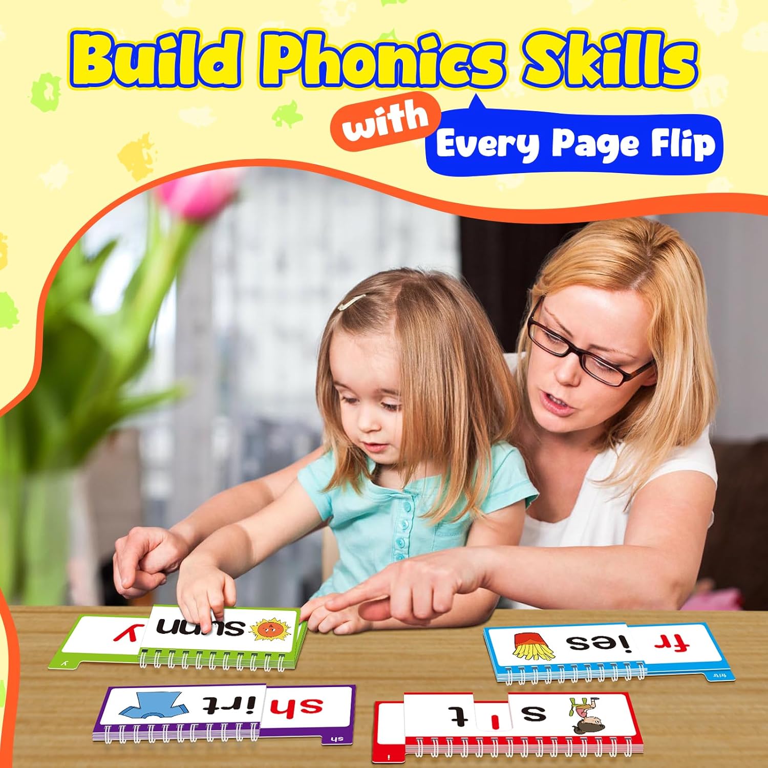Detalle de Read and Rhyme Flip Books 40-pack phonics