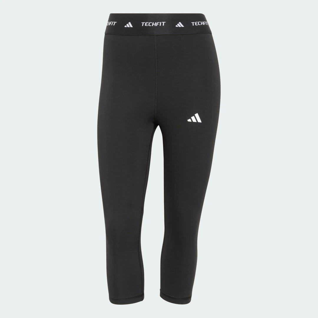 Detalle 2 de Mallas Capri Techfit de Adidas: cómodo soporte para entrenar con estilo