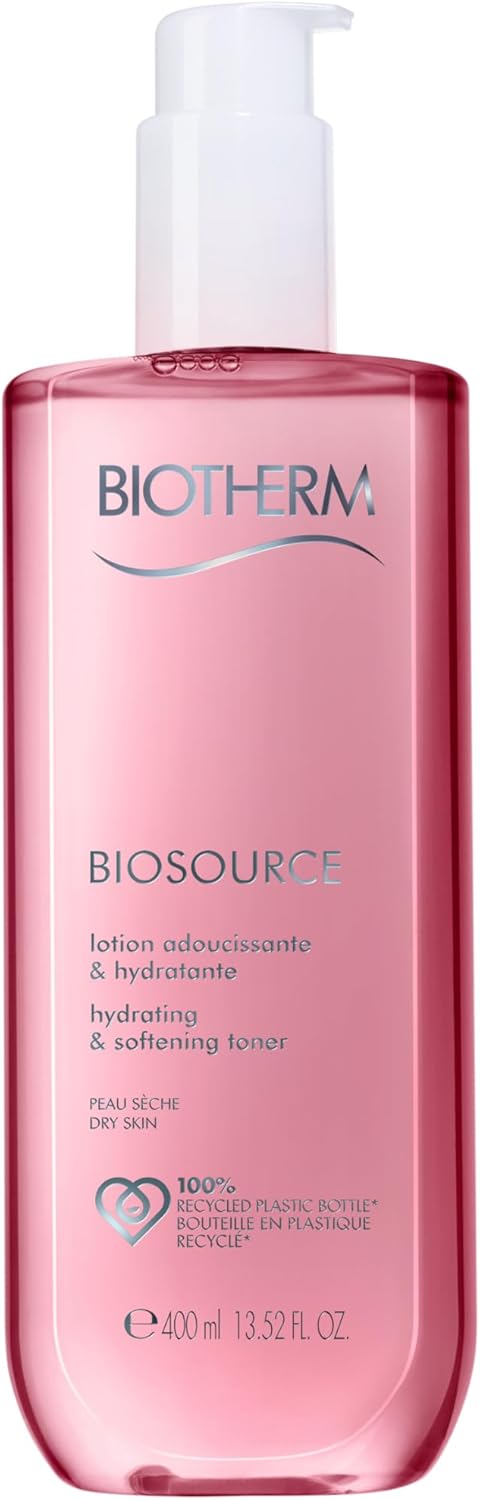 Detalle de Biotherm Biosource Hydrating & Softening Toner: la lozione tonificante che sostiene pelli secche
