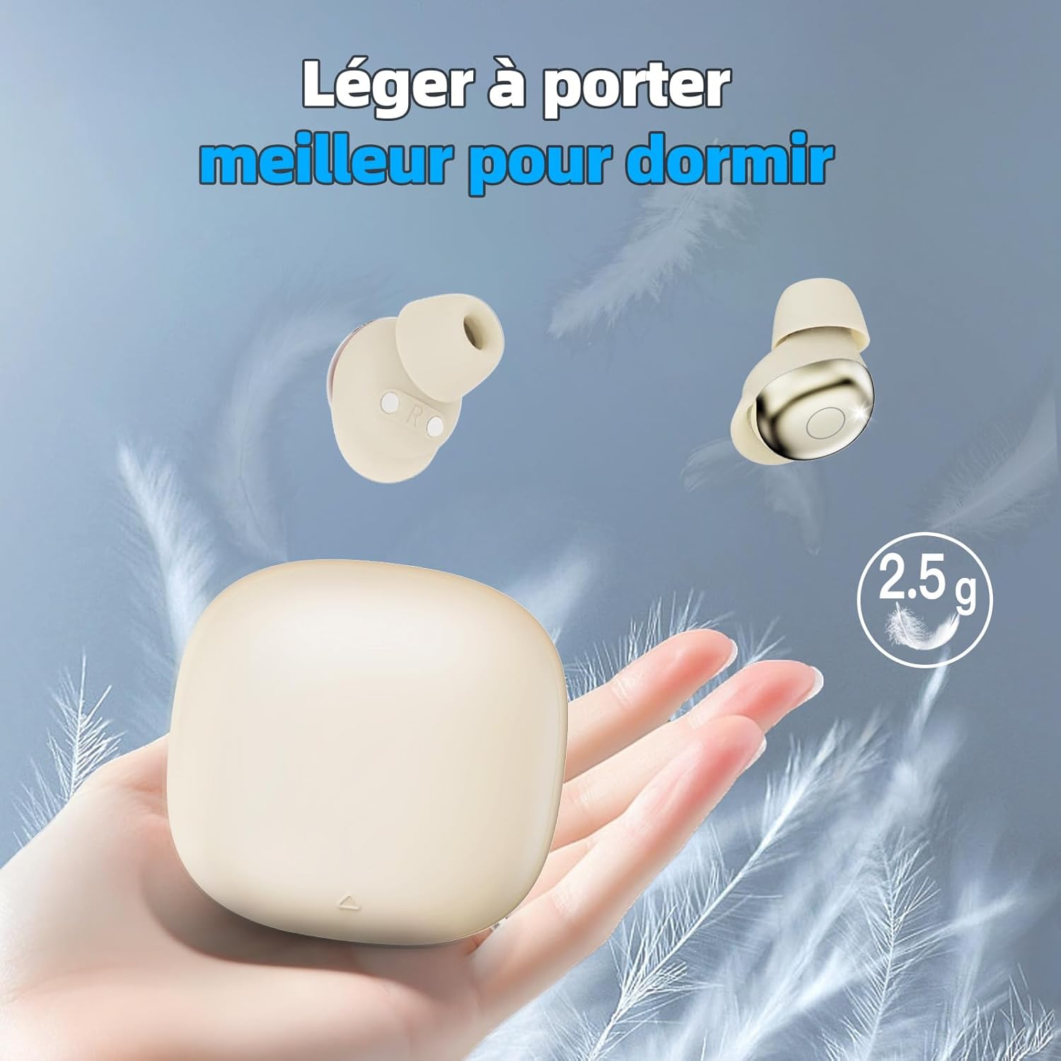 Thumbnail 6 de ZOVIMAX Écouteurs Bluetooth sans Fil pour Dormir sur le Côté — Sleep Earbuds Esthétique et Confortables