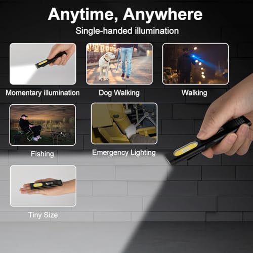 Thumbnail 6 de Flintronic Linterna LED Recargable con Base Magnética y Clip – 450 Lúmenes