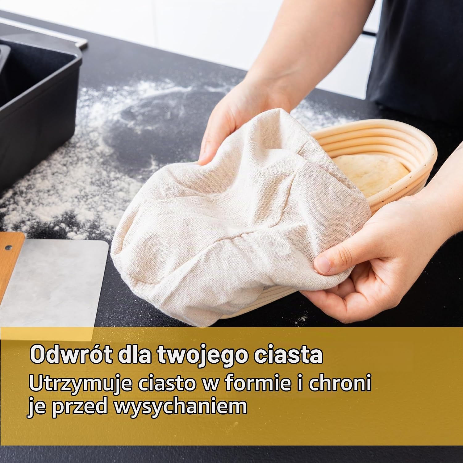 Detalle 1 de Chefarone CHEF000067 – żeliwna forma do chleba z pokrywką, 3 l, do 300°C