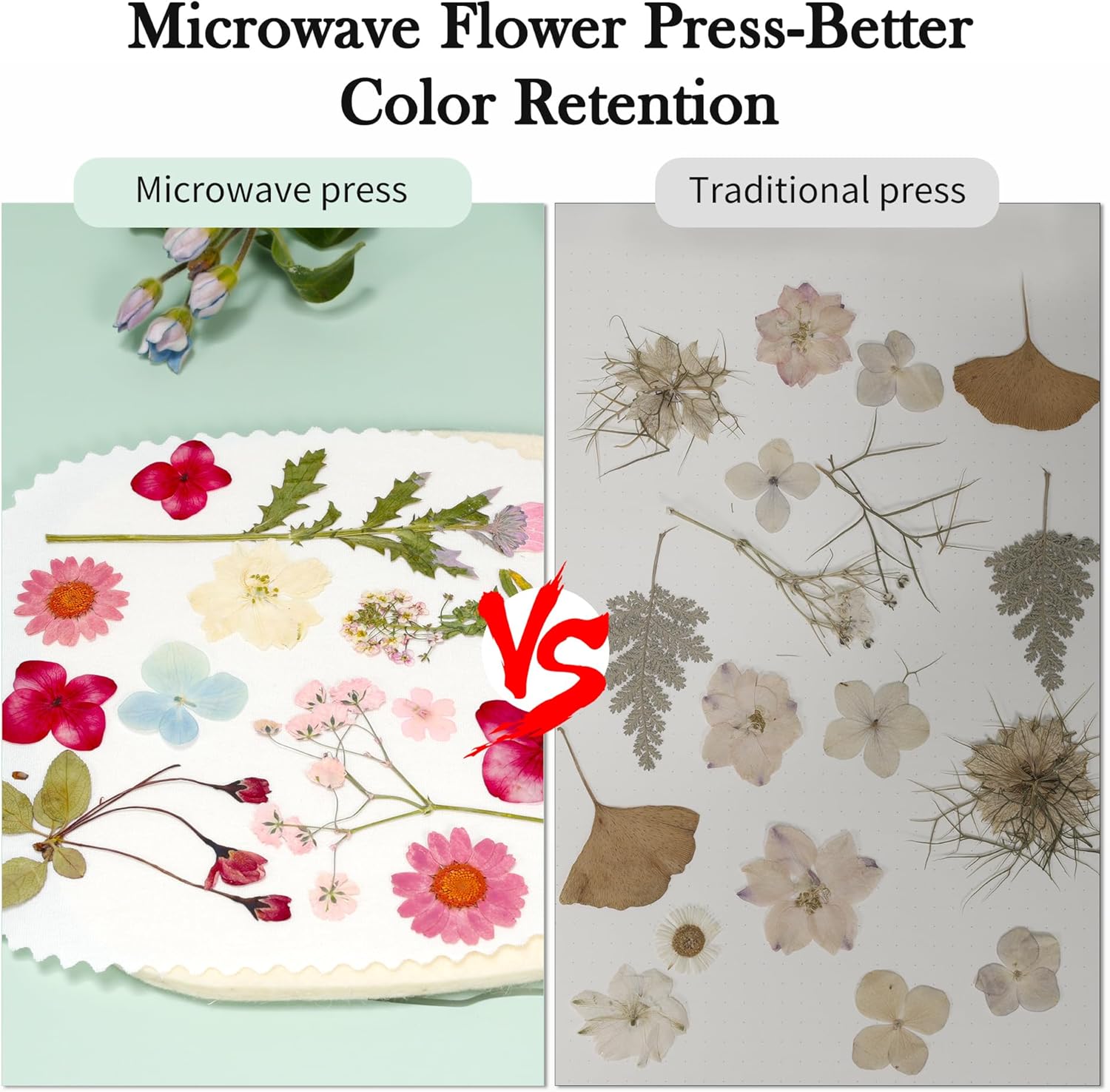 Thumbnail 2 de Aboofx Microwave Flower Press (16x16 cm): Quick, colour‑retaining DIY Presses for Craft Lovers
