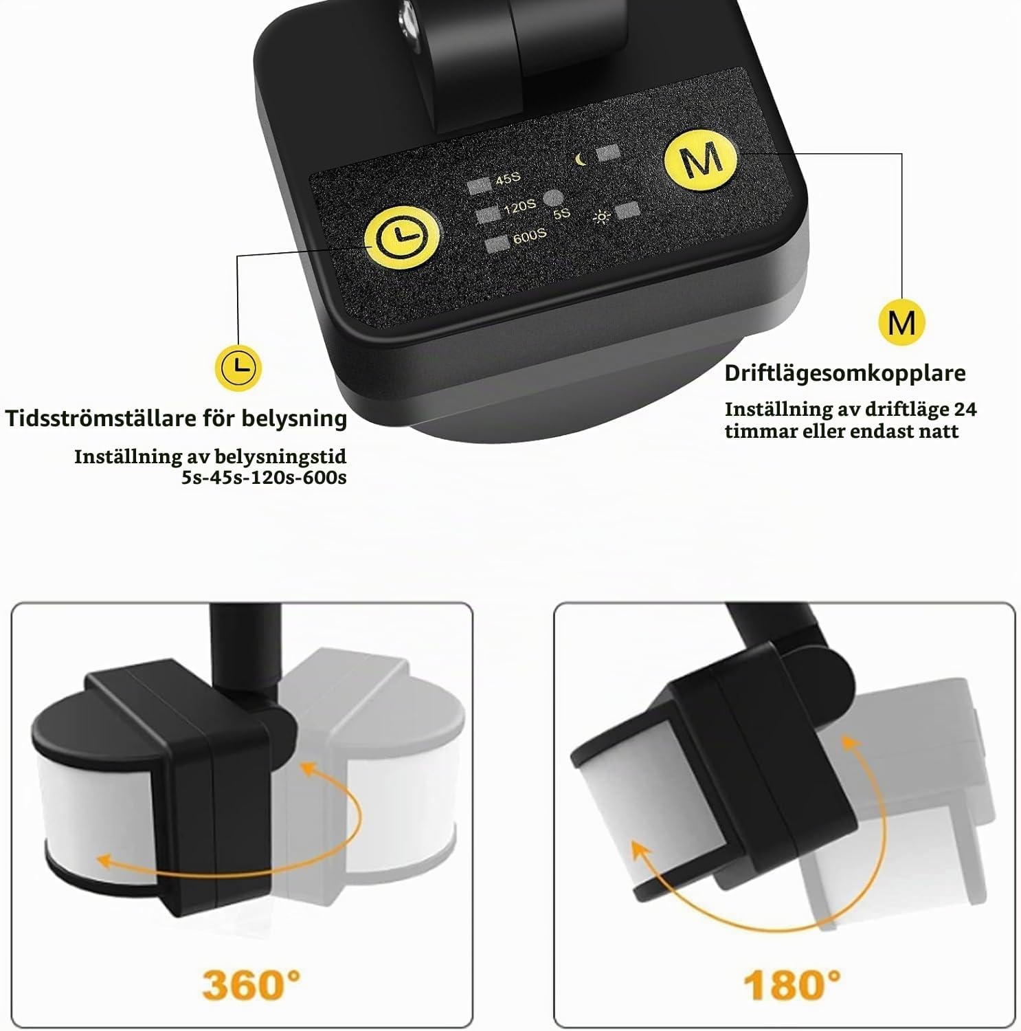 Detalle de MEIKEE FLB080 LED-strålkastare 80 W med rörelsesensor, 7 520 lm, IP66