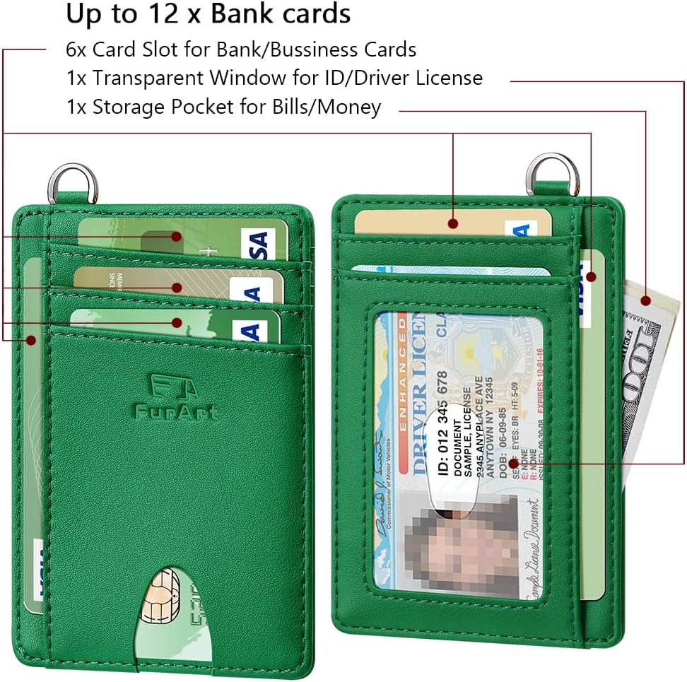 Detalle 2 de FurArt Slim RFID Blocking Credit Card Holder Wallet