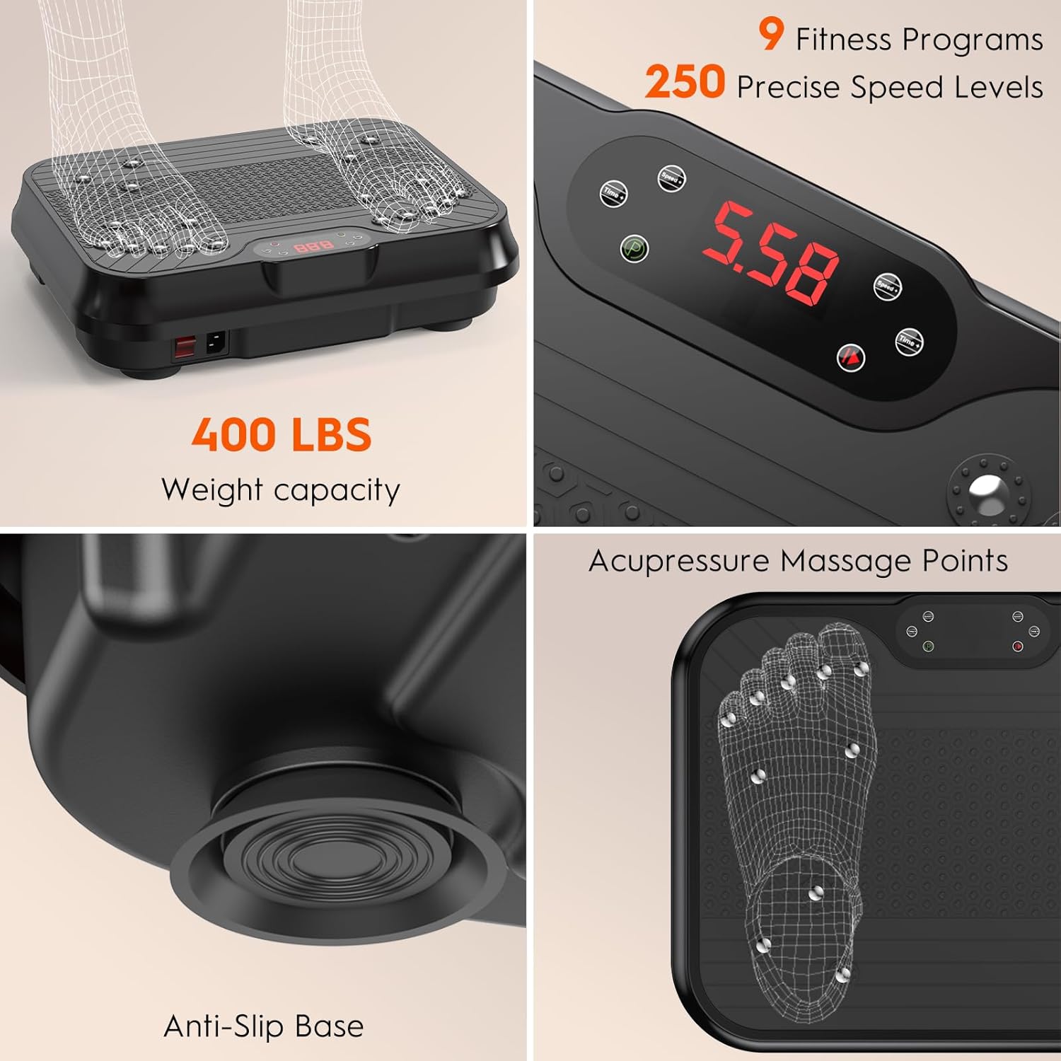 Thumbnail 6 de Vibration Plate Exercise Machine 400 lbs