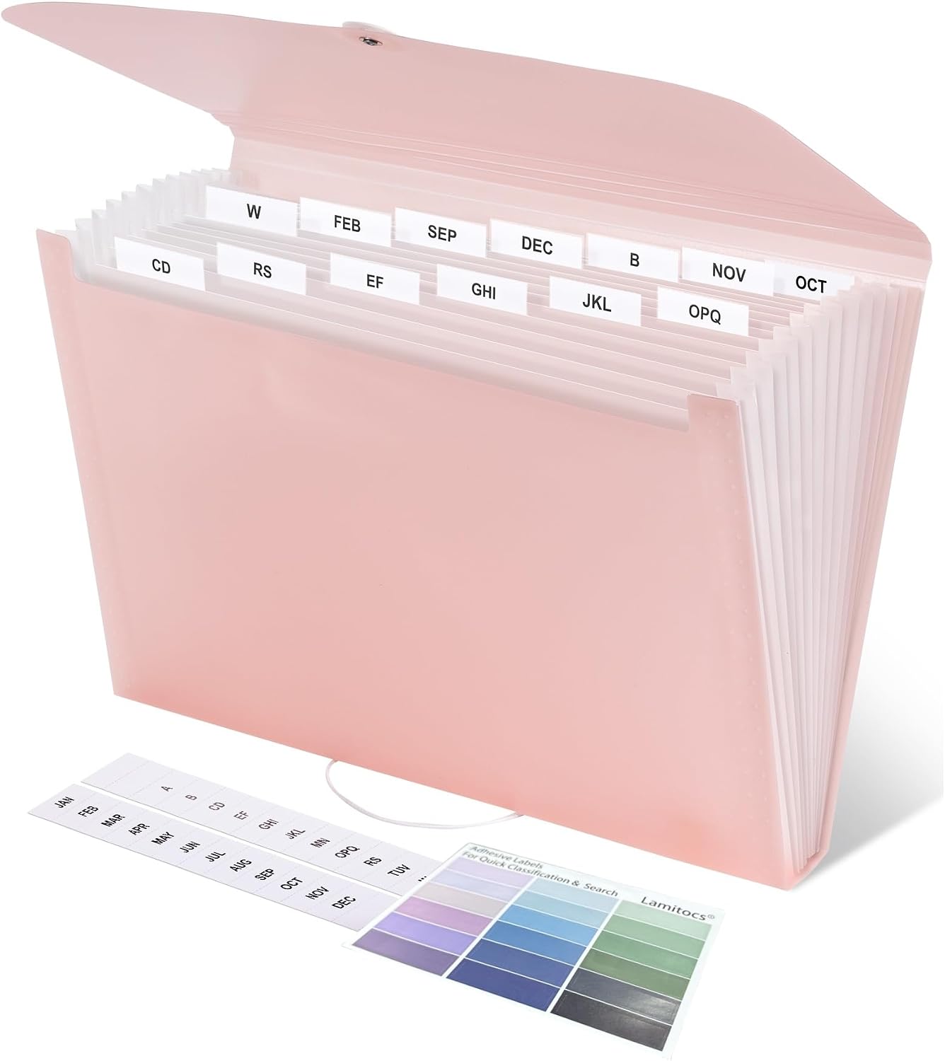 Detalle de Lamitocs A4 expanding file folder, 13 pockets