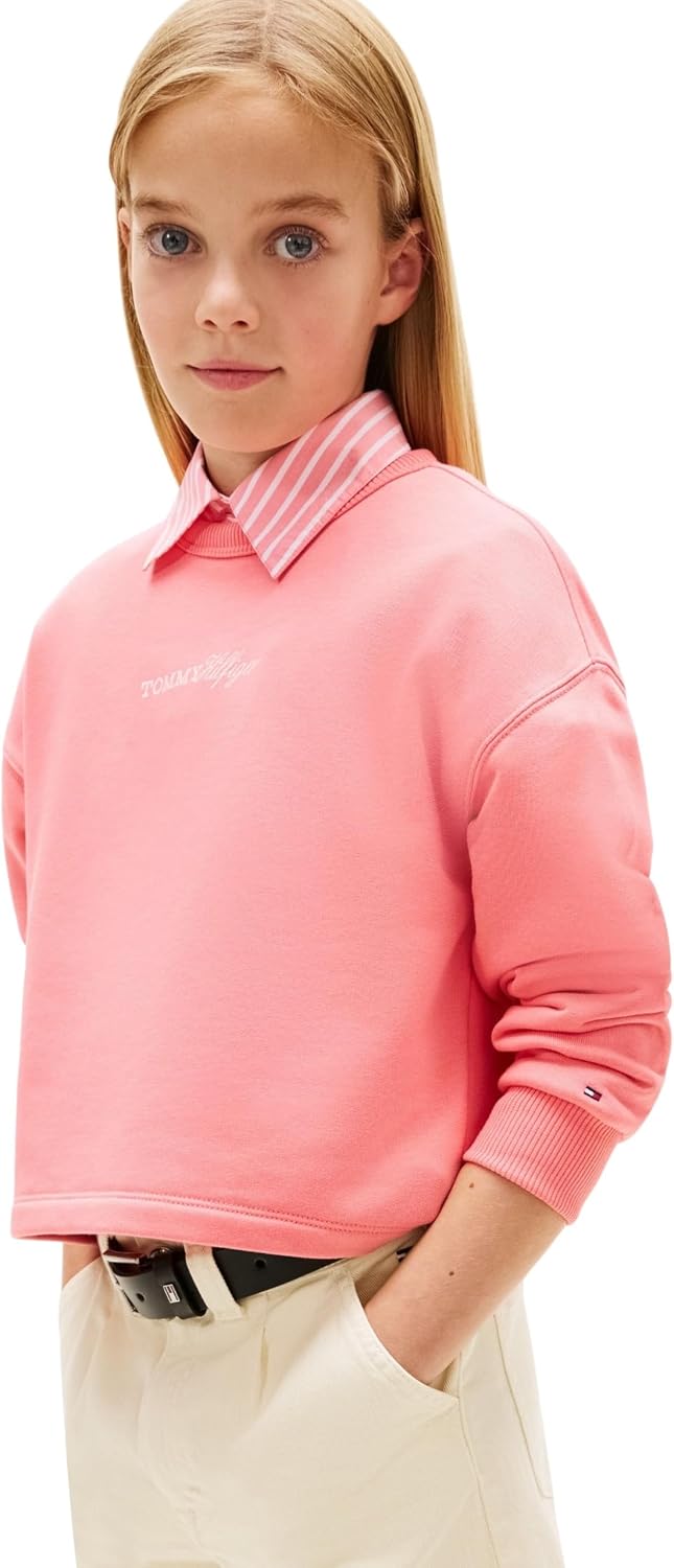 Thumbnail 6 de Tommy Hilfiger Glitter Tommy Crew Kg0kg09128 Felpe Bambine e Ragazze – comfort e stile quotidiano