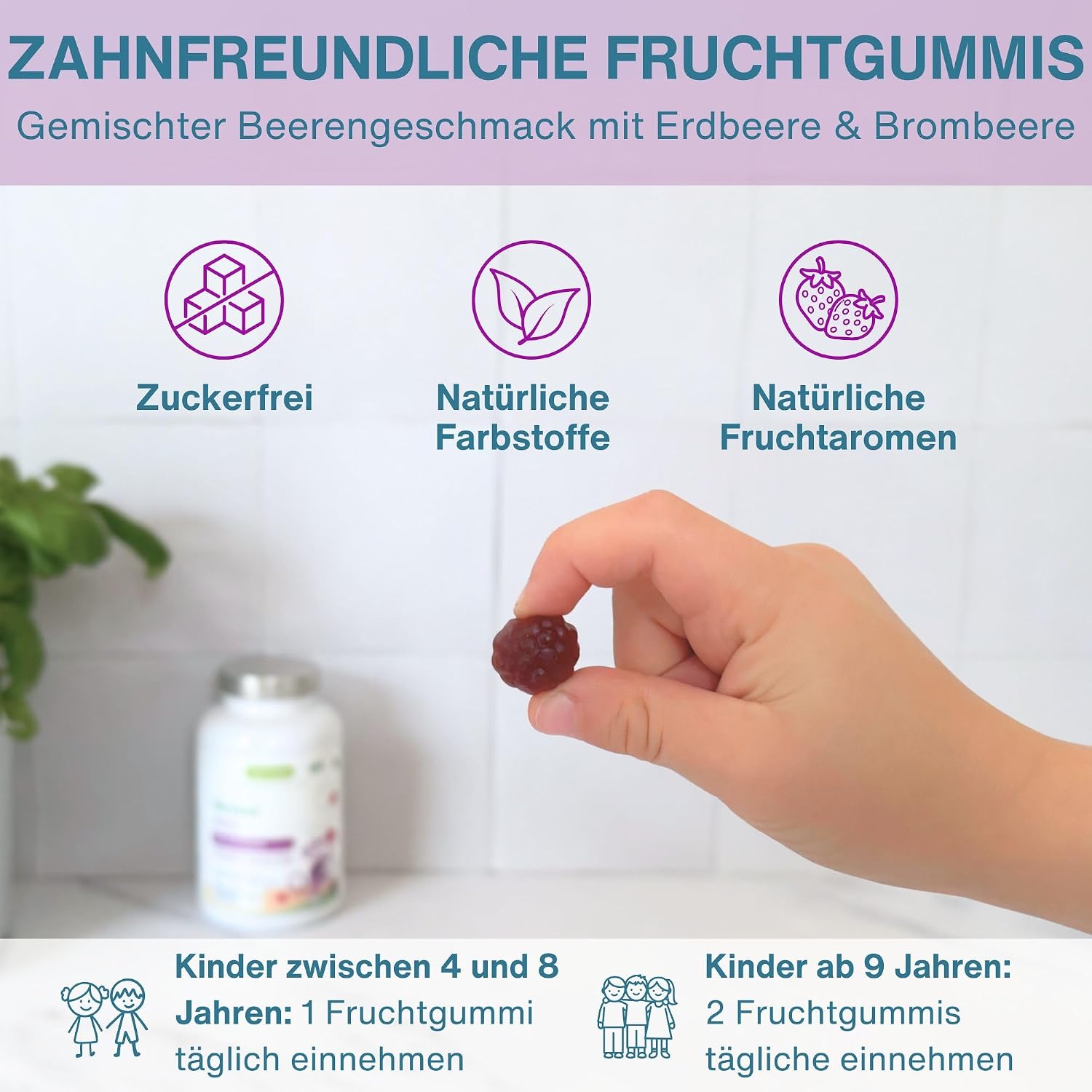Thumbnail 4 de Igennus Methylierte Multivitamin Fruchtgummis für Kinder – vegan, zuckerfrei, 90 Stück
