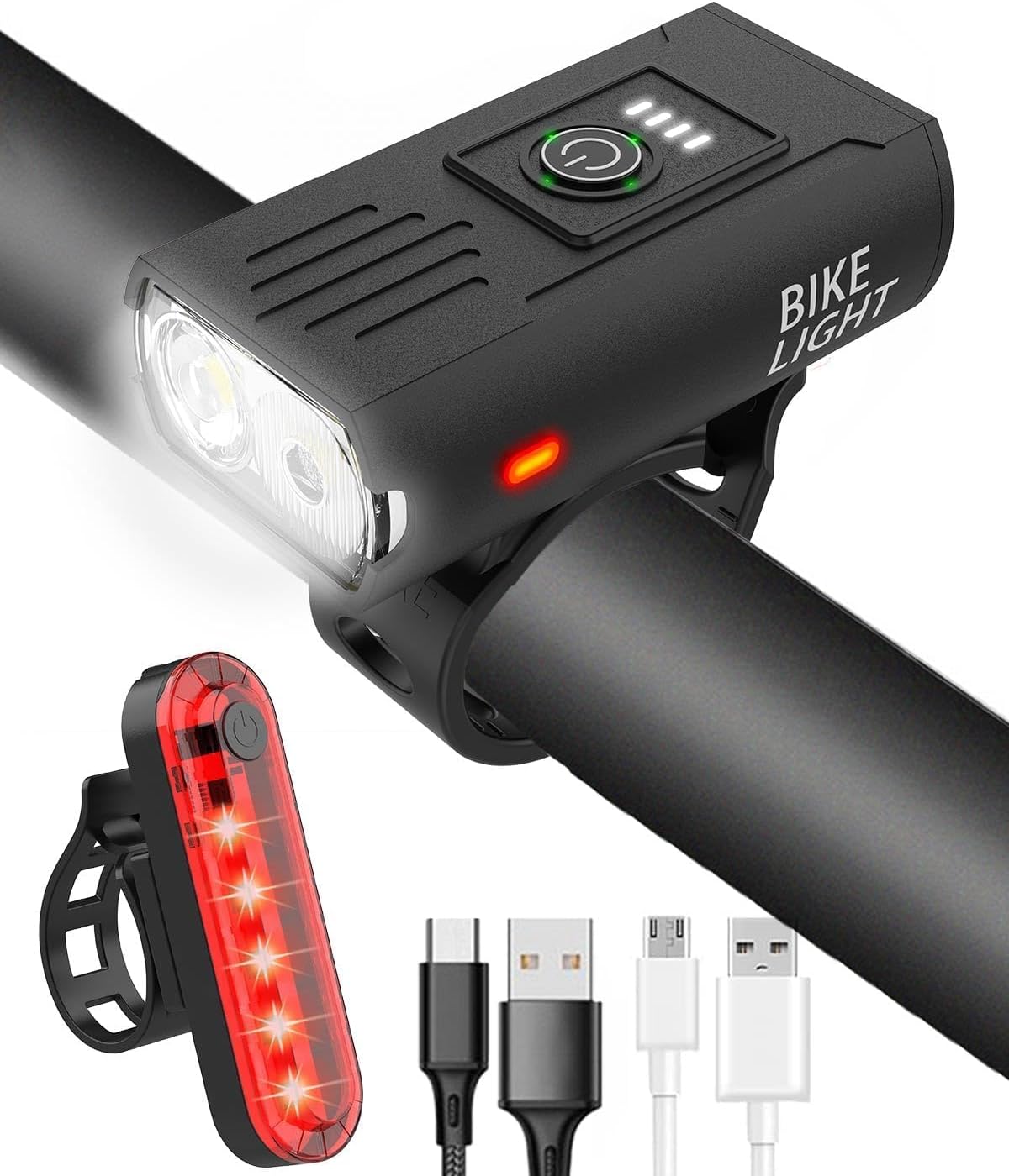 Detalle de Bike Lights Front and Back 2025 Upgrade 8–20h