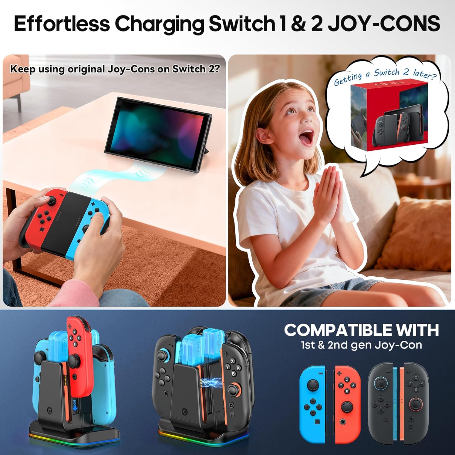 Thumbnail 2 de Rysker Switch 1/2 Controller Ladestation
