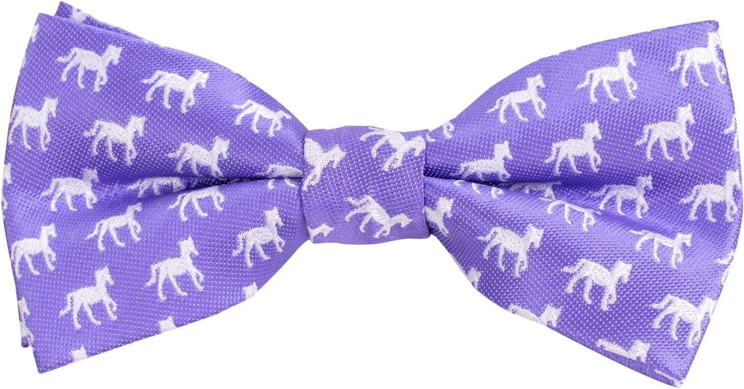 Thumbnail 5 de Alizeal Boys Pre-tied Bow Tie with Polka Dot Stripe Novelty Pattern