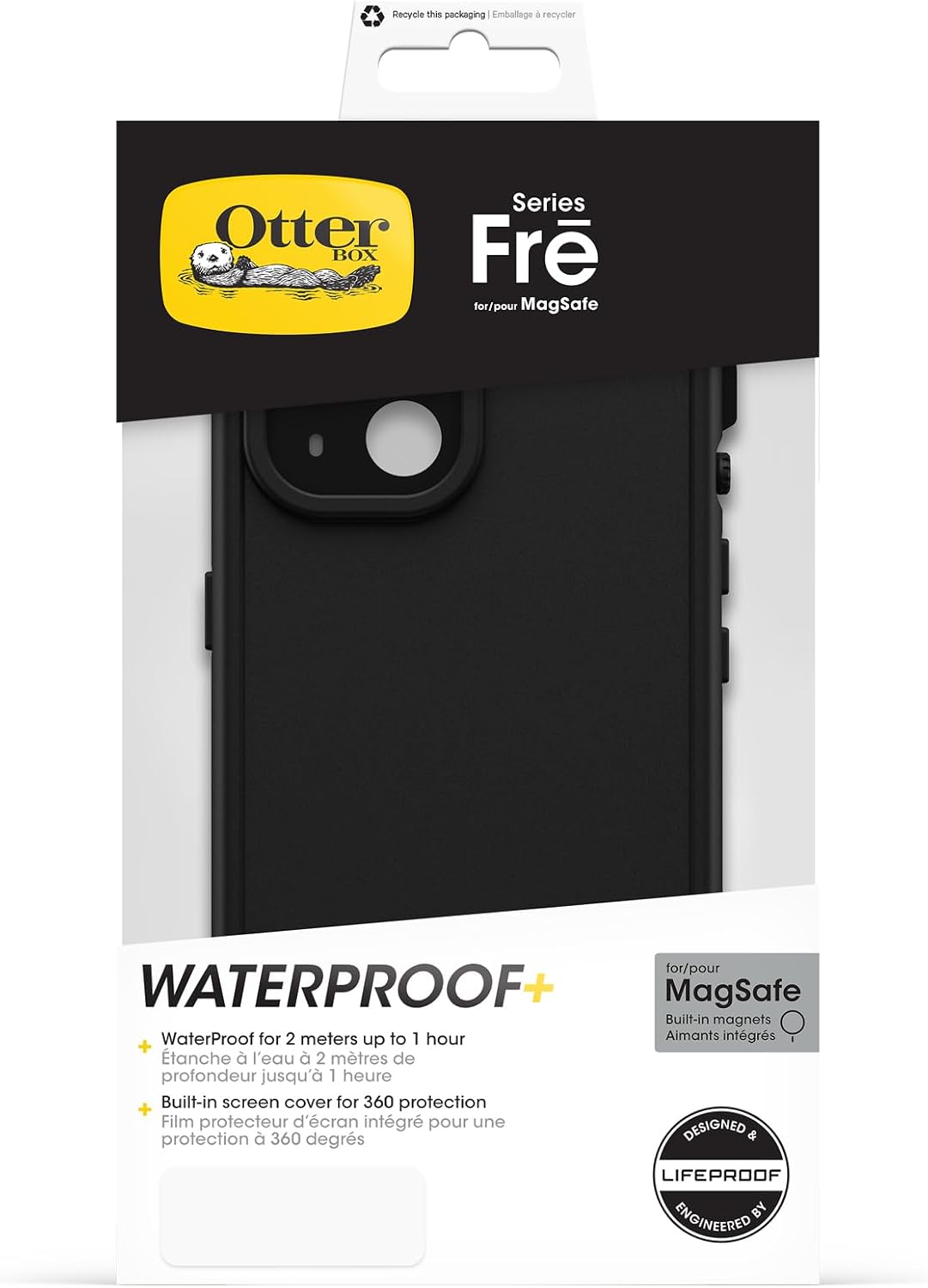 Thumbnail 4 de OtterBox FRĒ Coque iPhone 15 MagSafe Noir