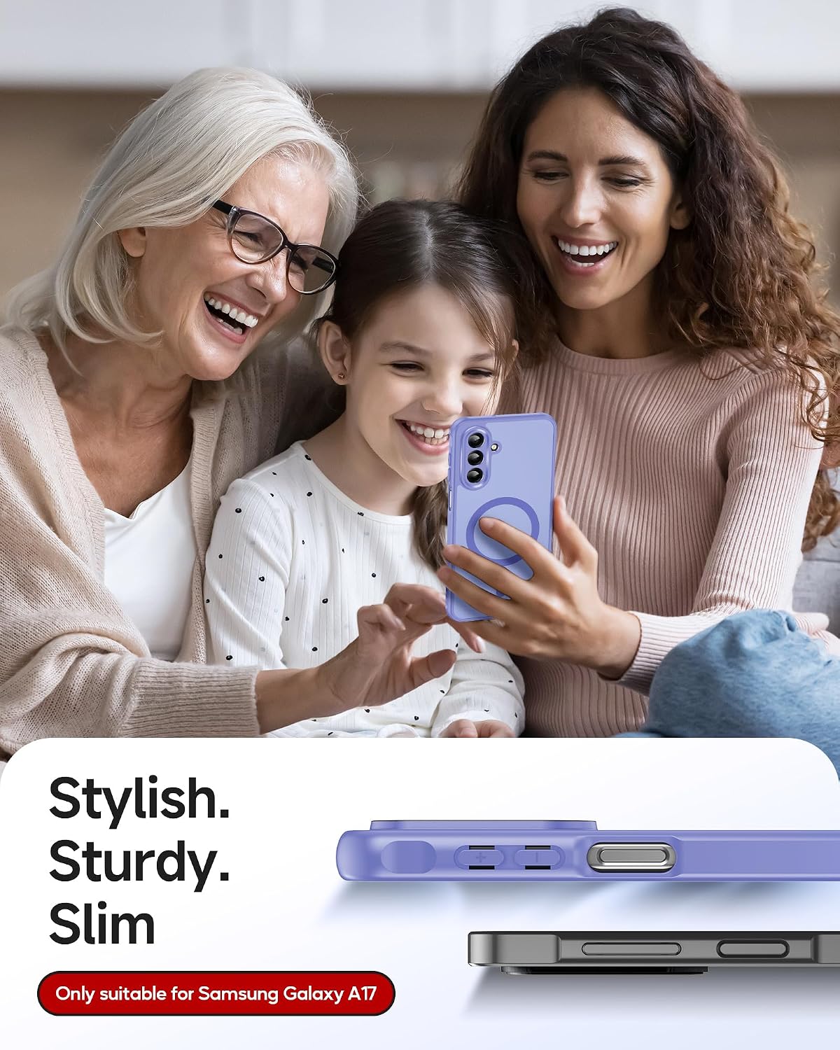 Thumbnail 6 de LeYi Galaxy A17 Magnetic Case 2 Pack