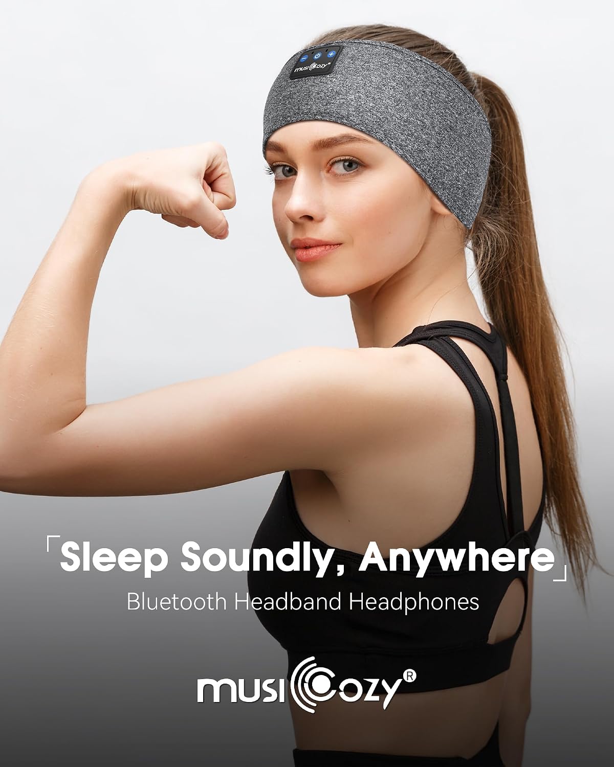 Detalle de MUSICOZY GH02 Bluetooth Sleep Headband Headphones for Sleep and Sports