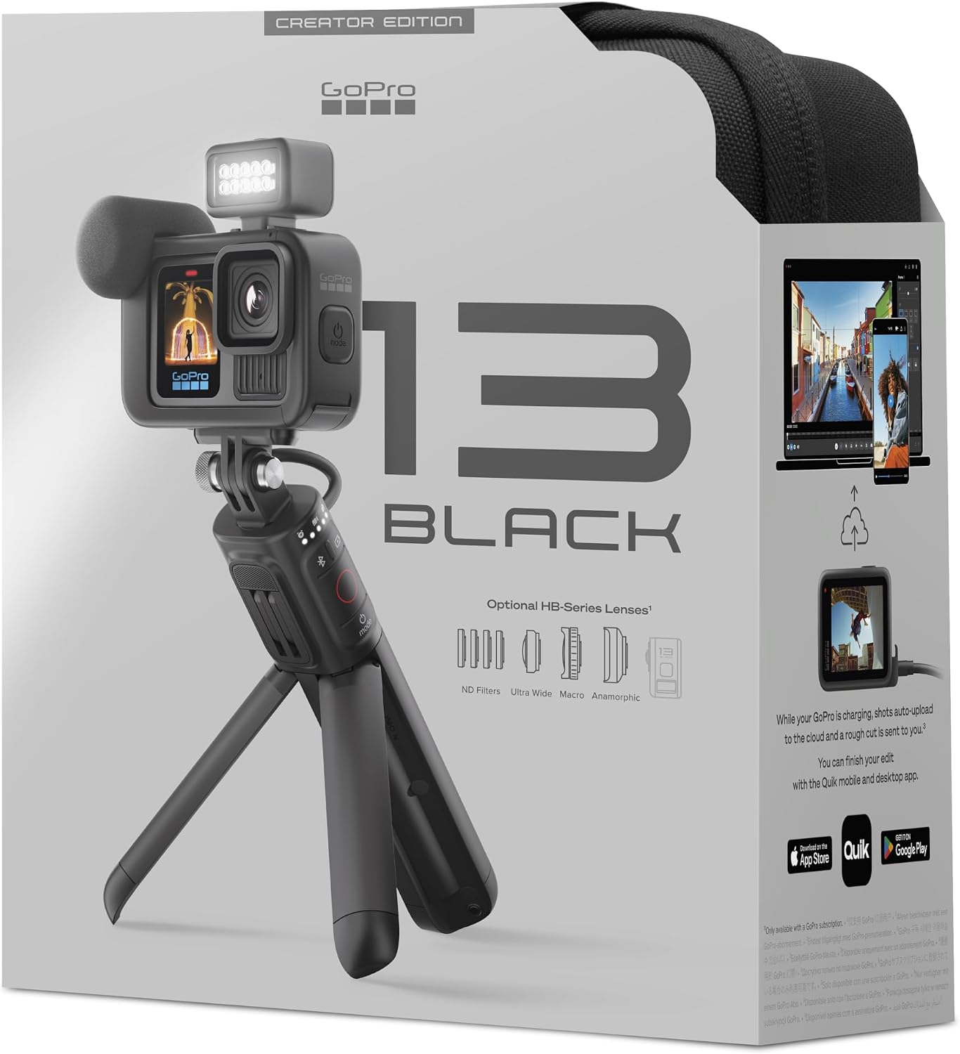 Detalle 2 de GoPro HERO13 Black Creator Edition – Volta: l’ensemble tout-en-un pour raconter vos histoires