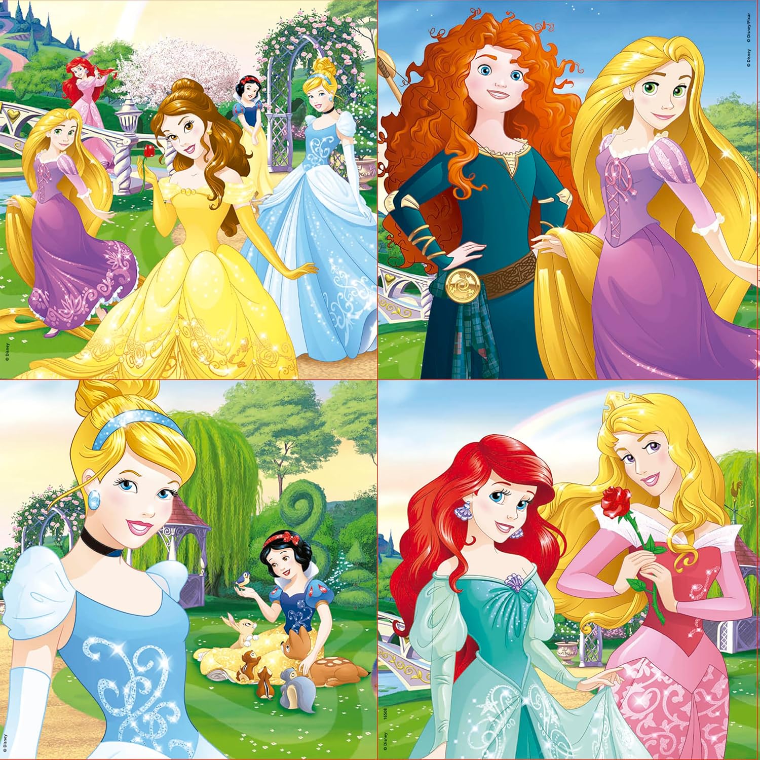 Thumbnail 2 de Puzzle Princesses Disney Educa – ensemble de 4 puzzles progressifs (12 à 25 pièces) dès 3 ans