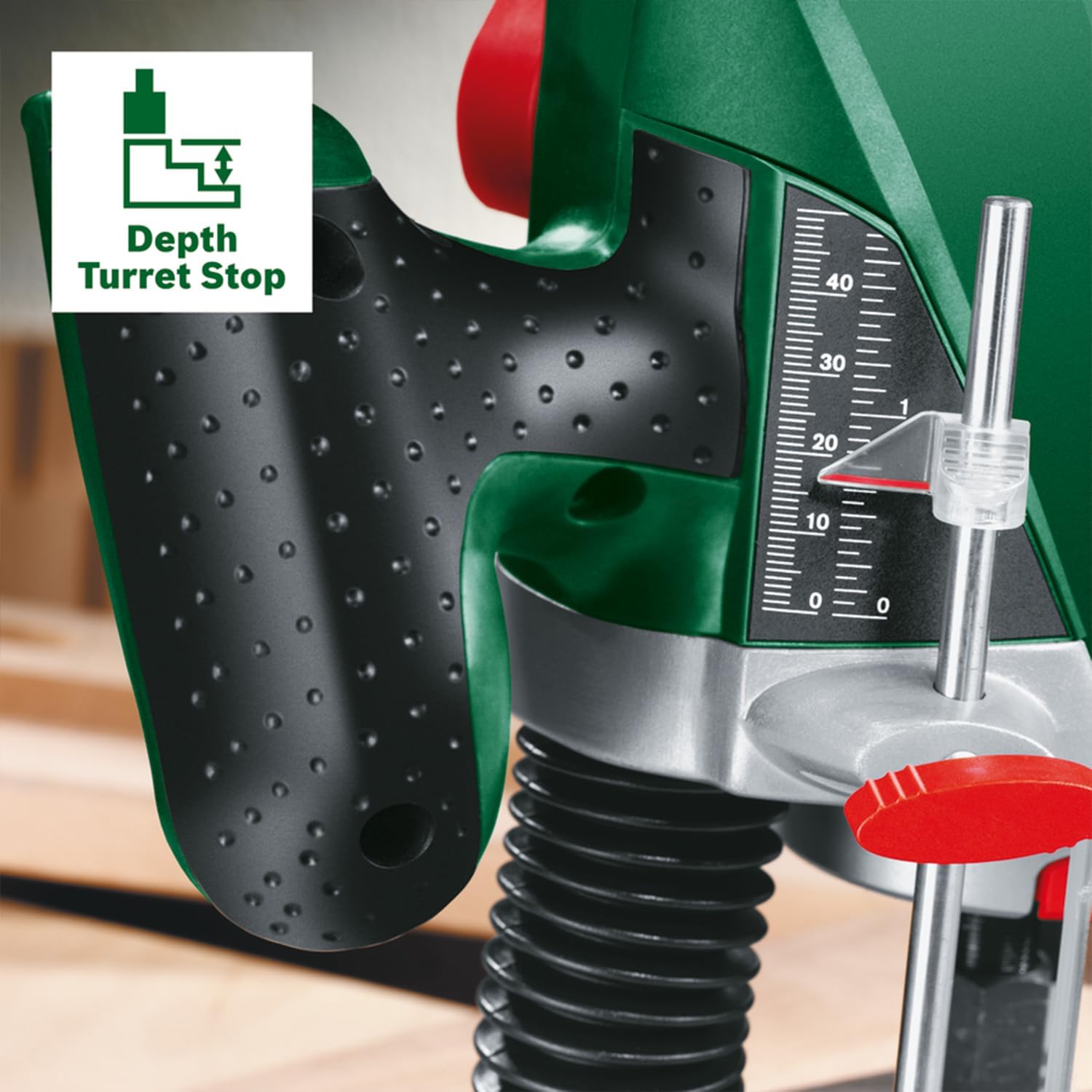 Thumbnail 2 de Bosch POF 1200 AE fresatrice 1200 W con sistema SDS, guida parallela e kit copiatori