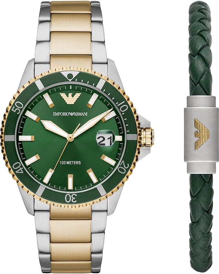Thumbnail 6 de Emporio Armani Montre Herren – Quarzwerk, 42 mm Gehäuse, Edelstahl/ Leder oder Silikonarmband