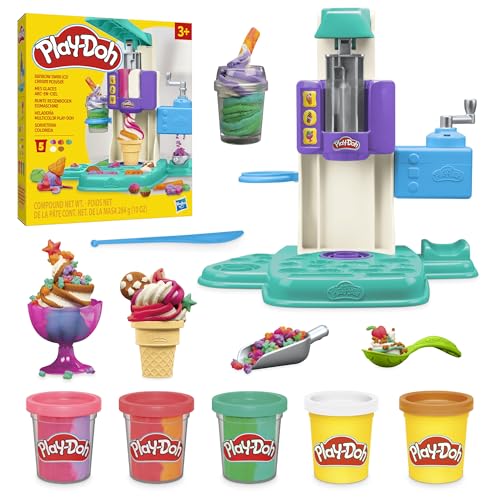 Detalle de Hasbro Play-Doh Heladería multicolor — 5 botes de plastilina