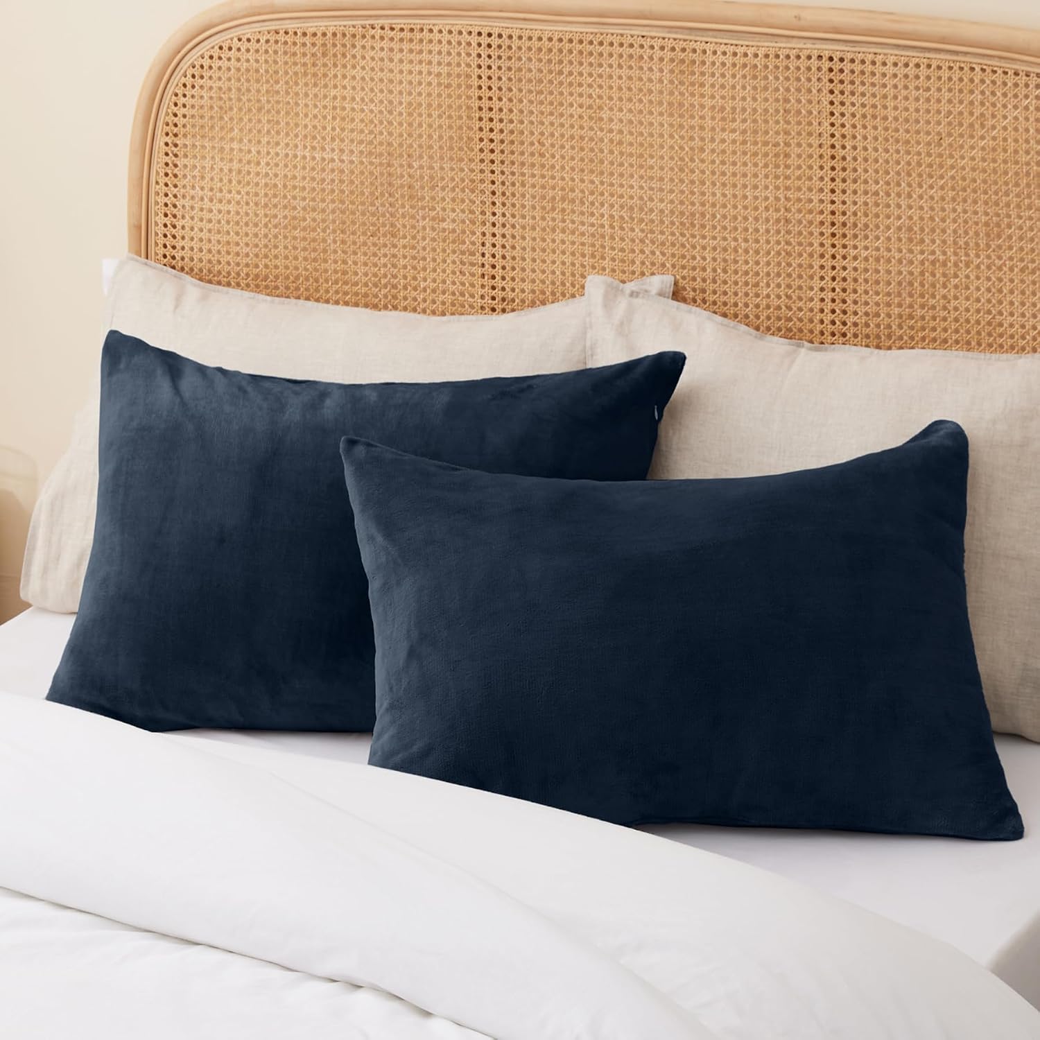 Thumbnail 6 de BEDELITE Flannel Pillow Cases 20x30 Navy
