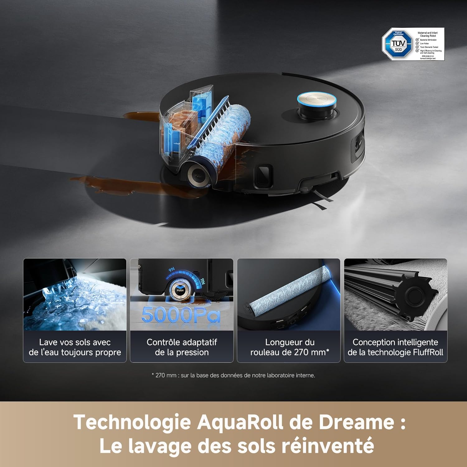 Thumbnail 1 de dreame Aqua10 Ultra Roller Robot aspirateur