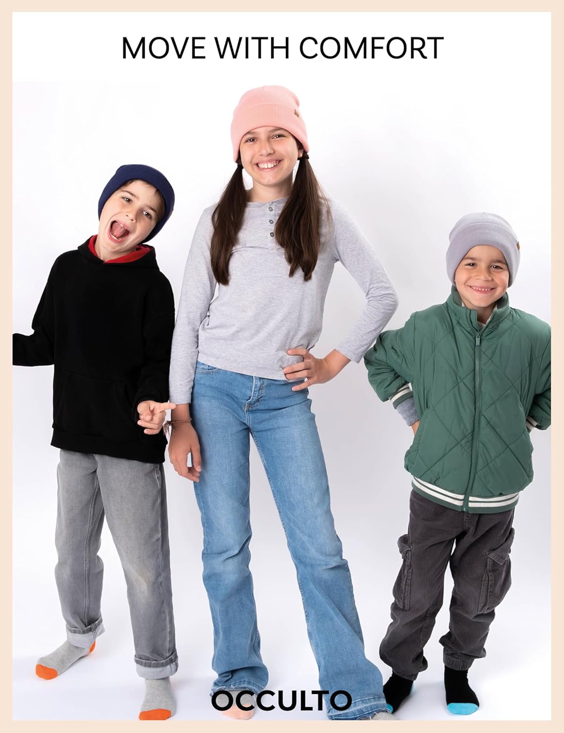 Thumbnail 5 de Occulto bonnet d’hiver enfant Levi (polyacrylique) – modèle garçon & fille