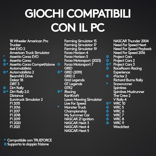 Thumbnail 12 de Logitech G G923 volante da corsa e pedali per PlayStation & PC: guida realistica e controllo avanzato