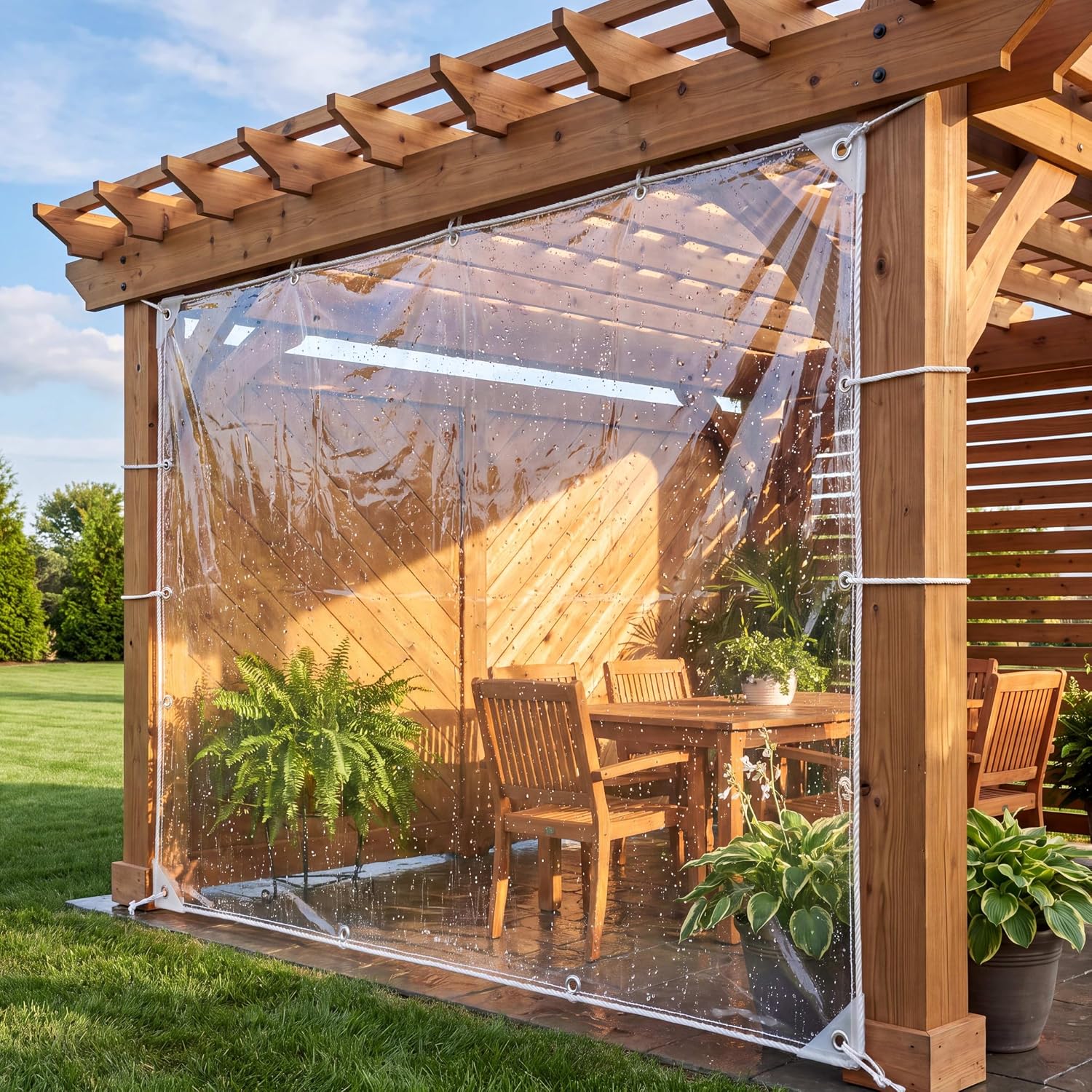 Detalle 2 de LOYID Clear PVC Tarp, 14 Mil