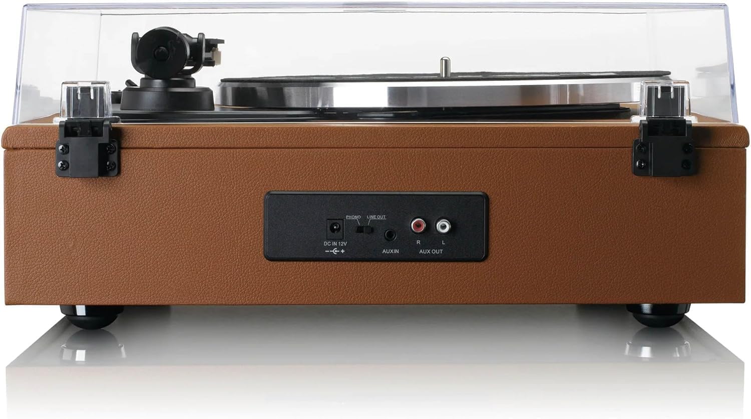 Detalle de Lenco LS-430BN – gramofon Bluetooth z napędem paskowym i głośnikami 40 W RMS