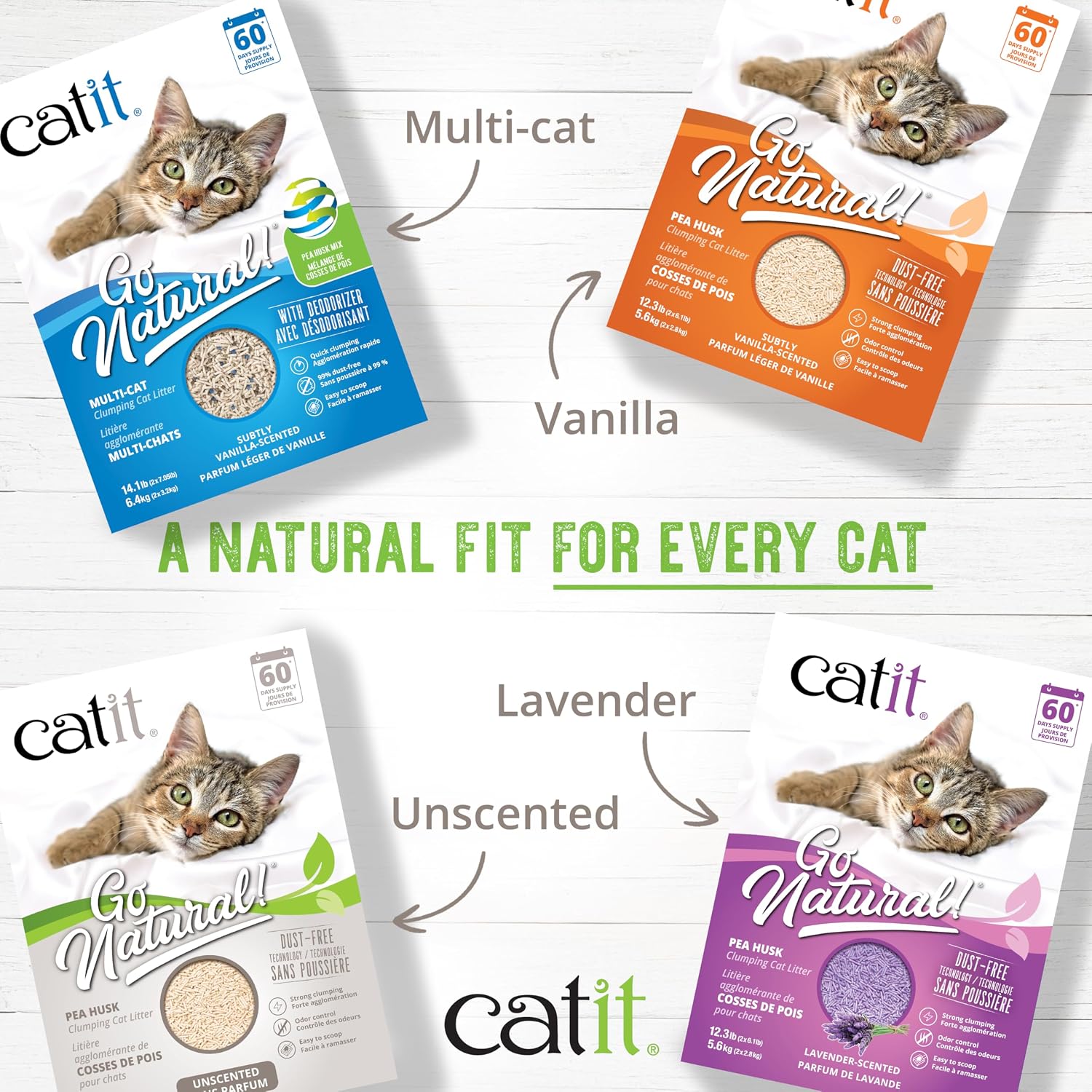 Thumbnail 6 de Catit Go Natural Lavender Scented Pea Husk 5.6kg 🐱