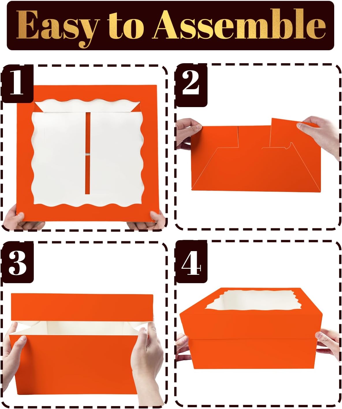 Detalle 2 de Gcardist 12x12x6 Inch Cake Box