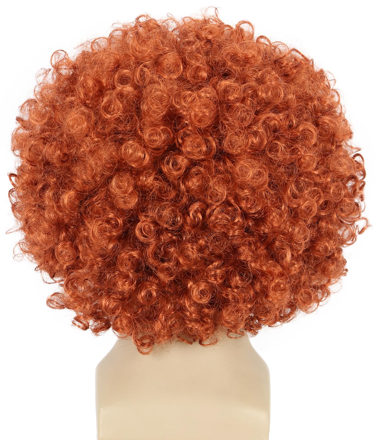 Thumbnail 3 de Yuehong Kurze Orange Fluffy Disco Afro Perücke