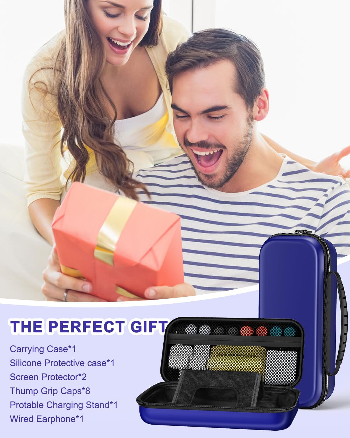 Thumbnail 6 de 14-in-1 Accessories Bundle for PlayStation Portal: Case, Magnetic Charger Dock, Screen Protectors & More