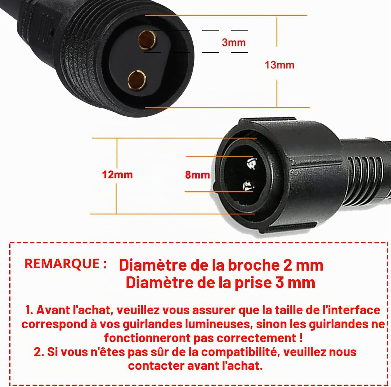 Detalle de Joysing Joysing-10m-2P-WP verlengkabel voor buiten, 10 m, 2-polig, IP65