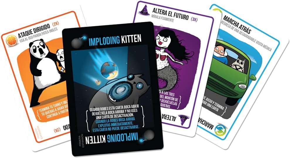 Detalle 2 de Exploding Kittens Imploding Kittens espansione gioco di carte per 2-6 giocatori 🎲