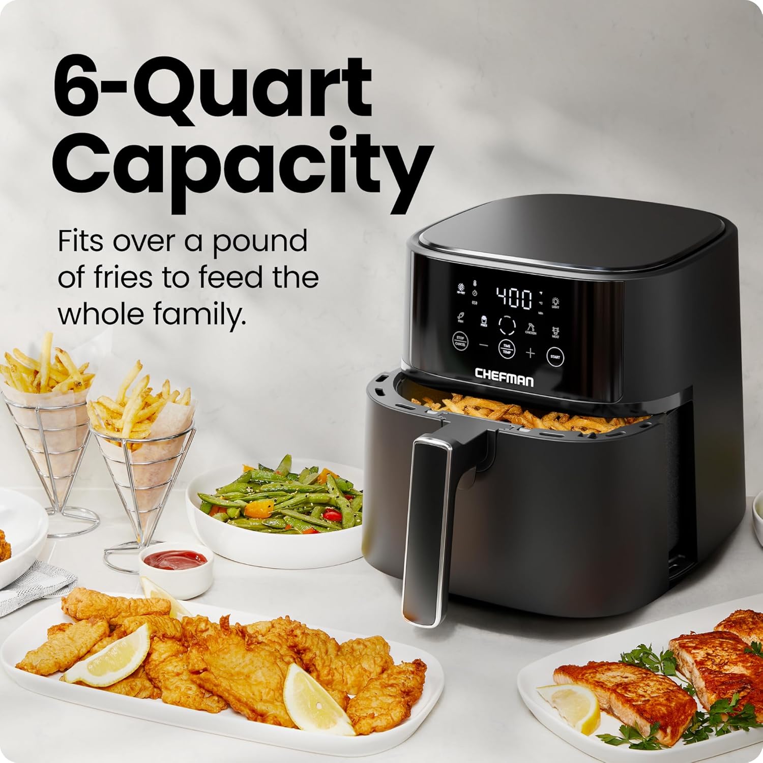 Detalle de Chefman Air Fryer 6 QT Compact Airfryer