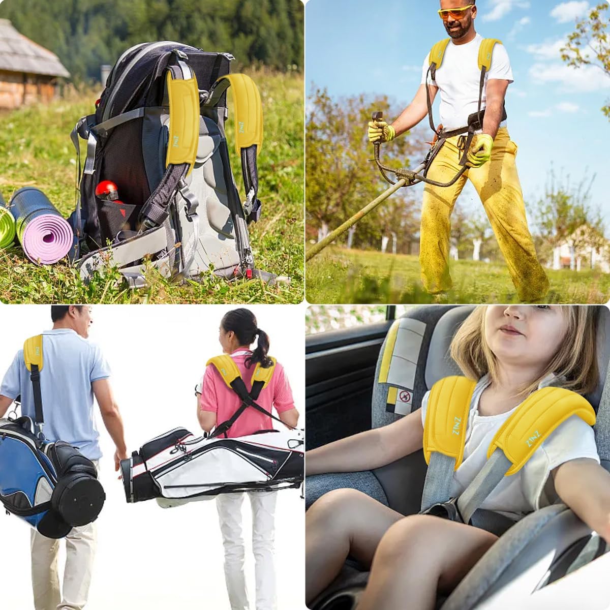 Thumbnail 5 de ZINZ 2-Pack Ultra Thick & Breathable Universal Shoulder Pad Cushion for Bags – Long & Comfort