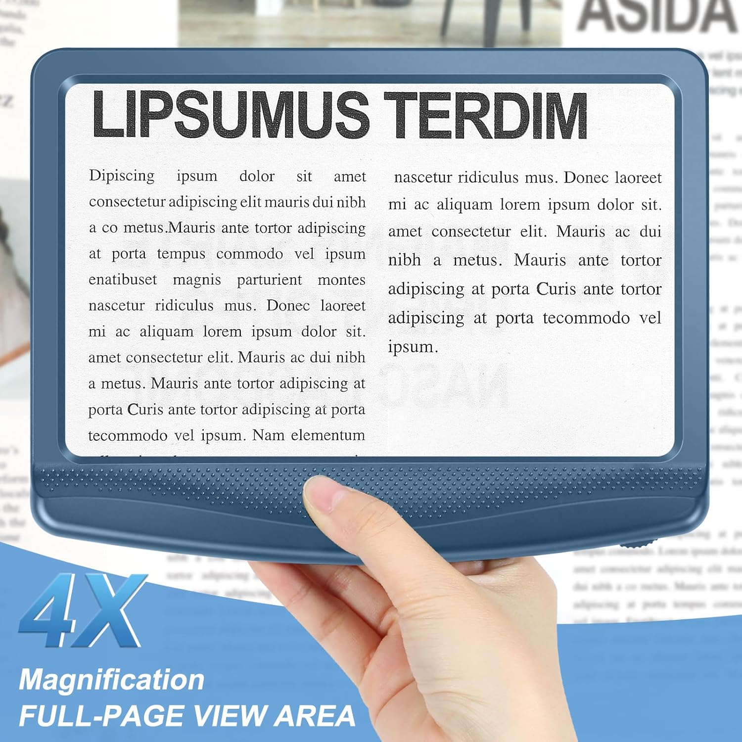 Thumbnail 2 de 5X Rechargeable Magnifying Glass for Reading with Dimmable LED Light