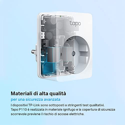 Thumbnail 6 de Tapo P110: Presa Intelligente con Monitoraggio Energia, controllo remoto e assistente vocale