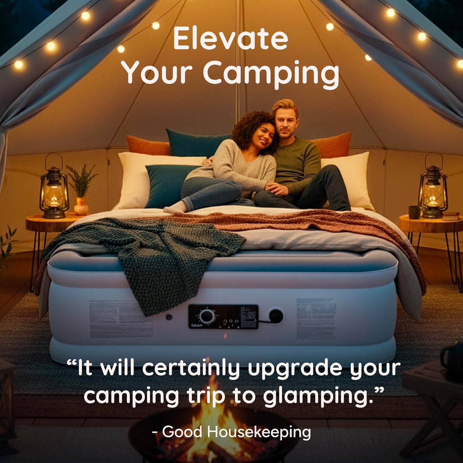 Thumbnail 6 de Huddle King air bed with dual pump