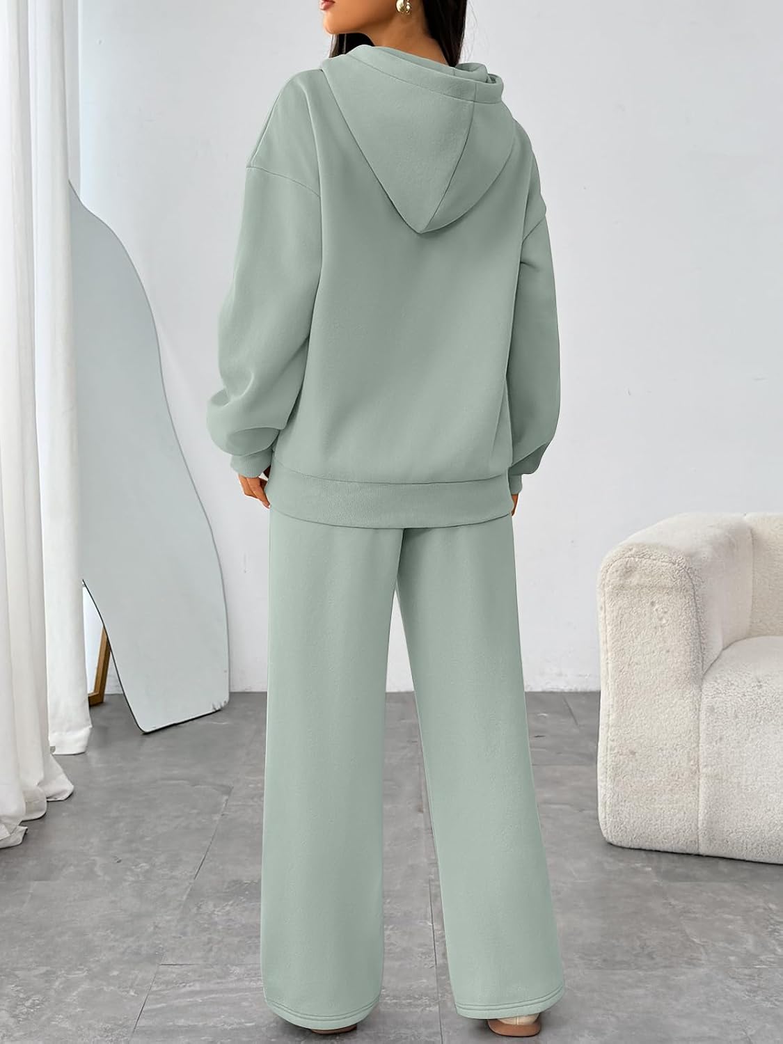 Detalle de Trendy Queen Women's Lounge Set Cotton-Polyester Fleece
