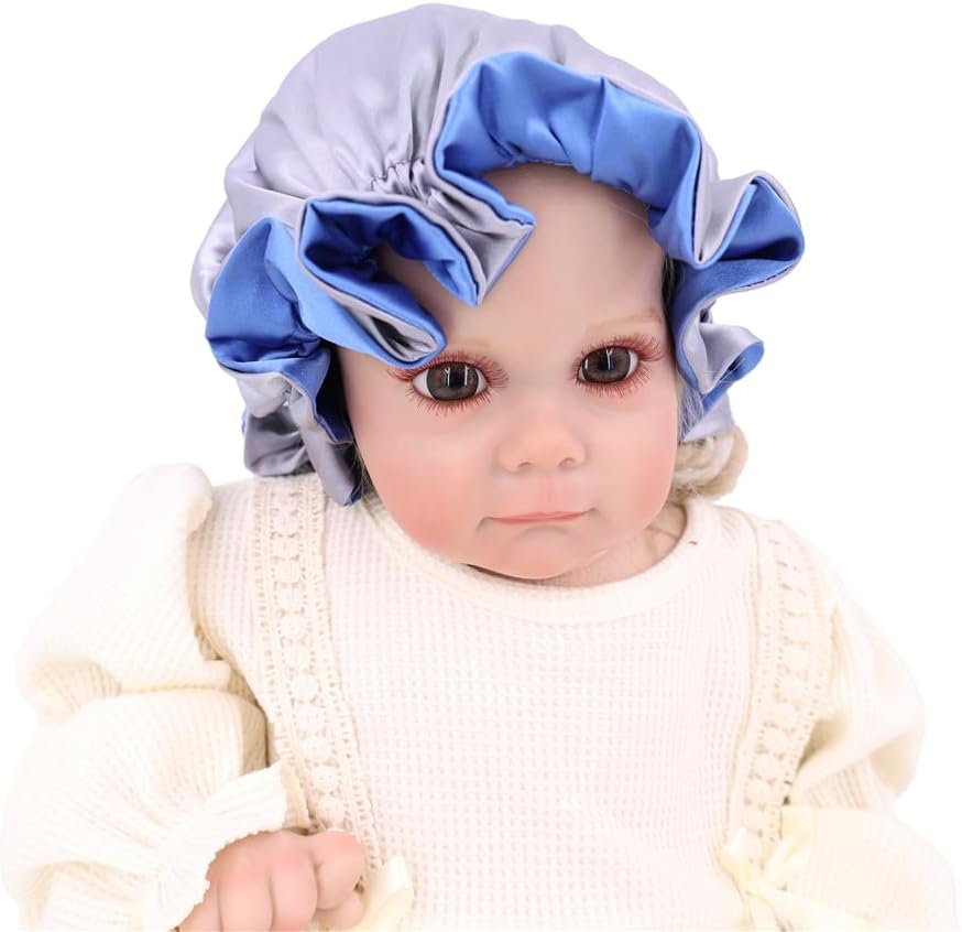 Detalle de Gebelle Baby Satin Bonnet for Infants, Kids and Adults, Adjustable and Reversible