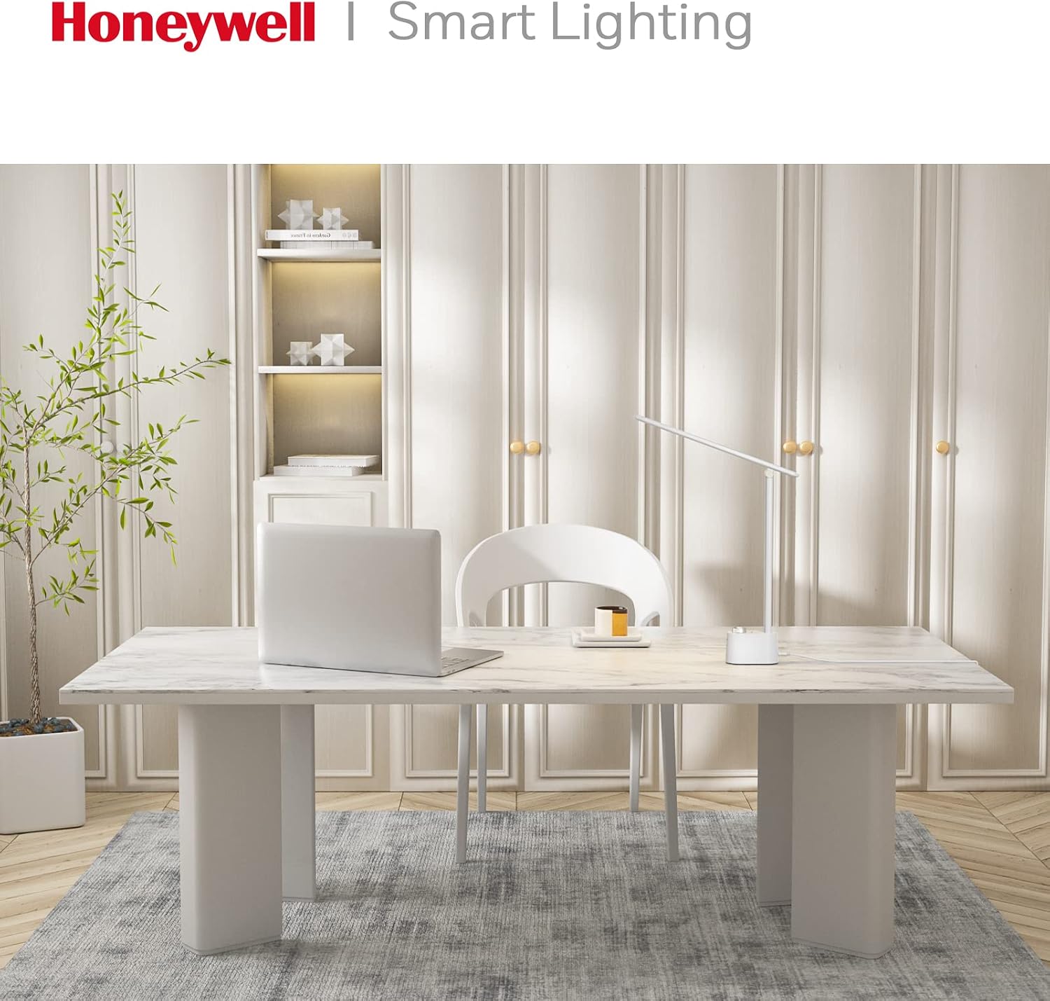 Detalle 2 de Honeywell Sunturalux HWT-H01 LED Desk Lamp with USB Ports