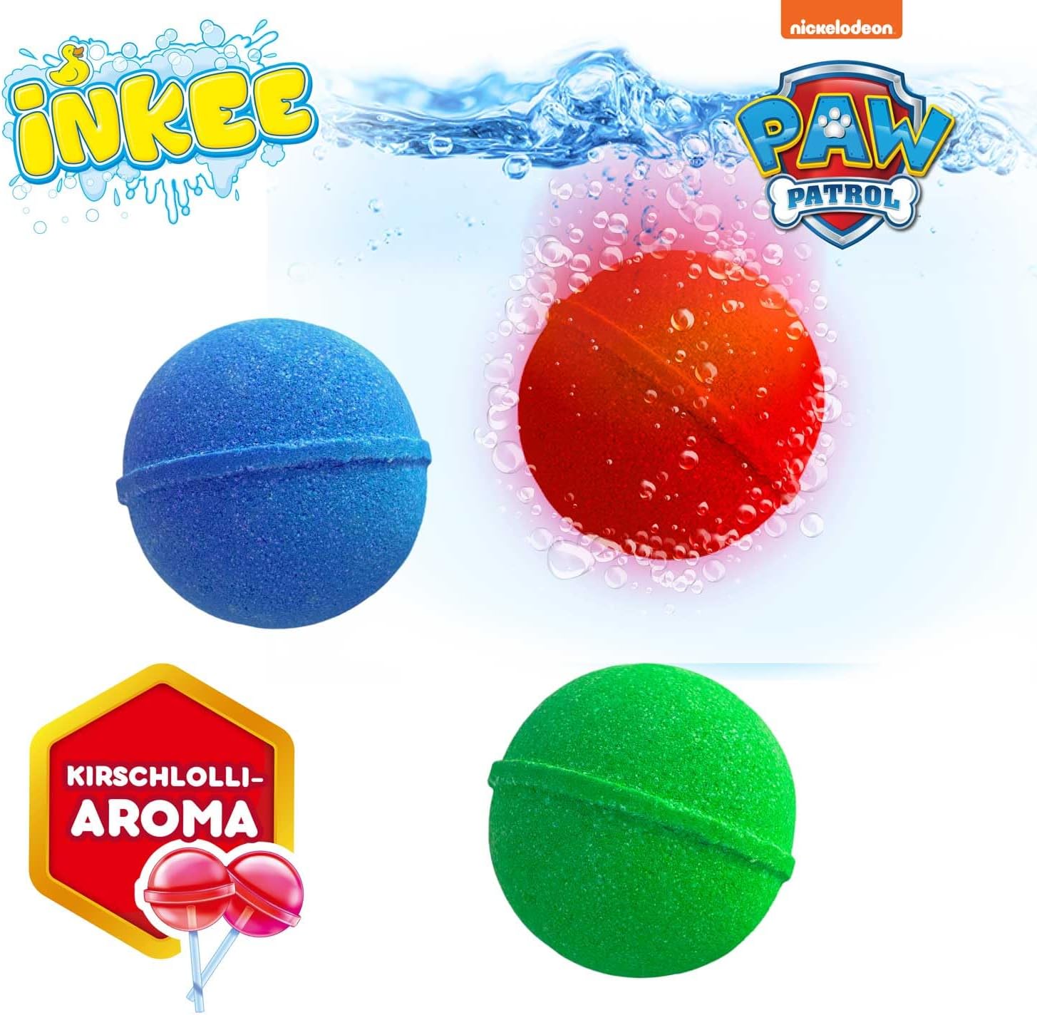 Detalle 2 de INKEE Paw Patrol bombas de baño 3x50g