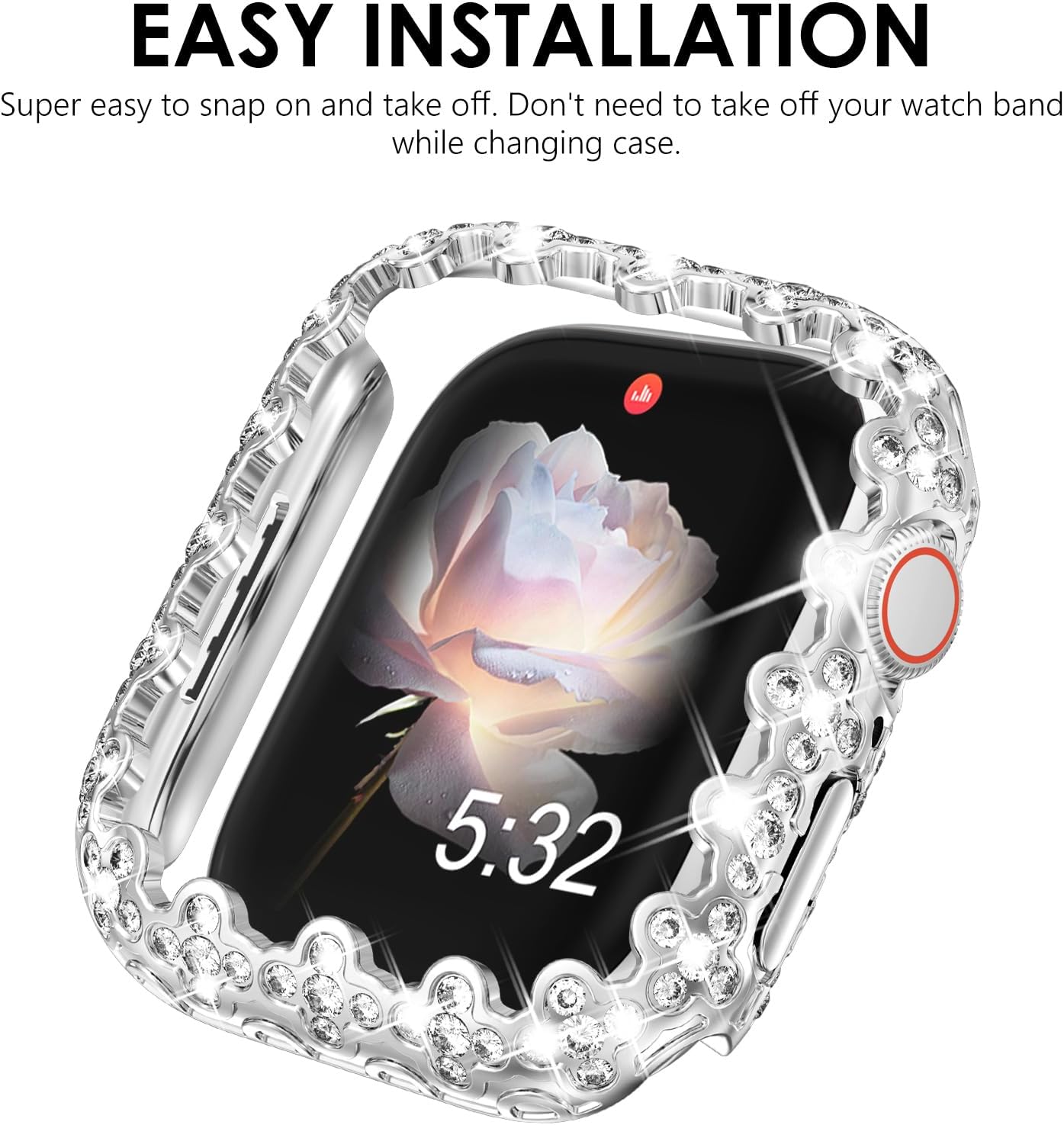 Thumbnail 4 de Fullife Bling Case for Apple Watch 46mm (Series 10/11) - Silver