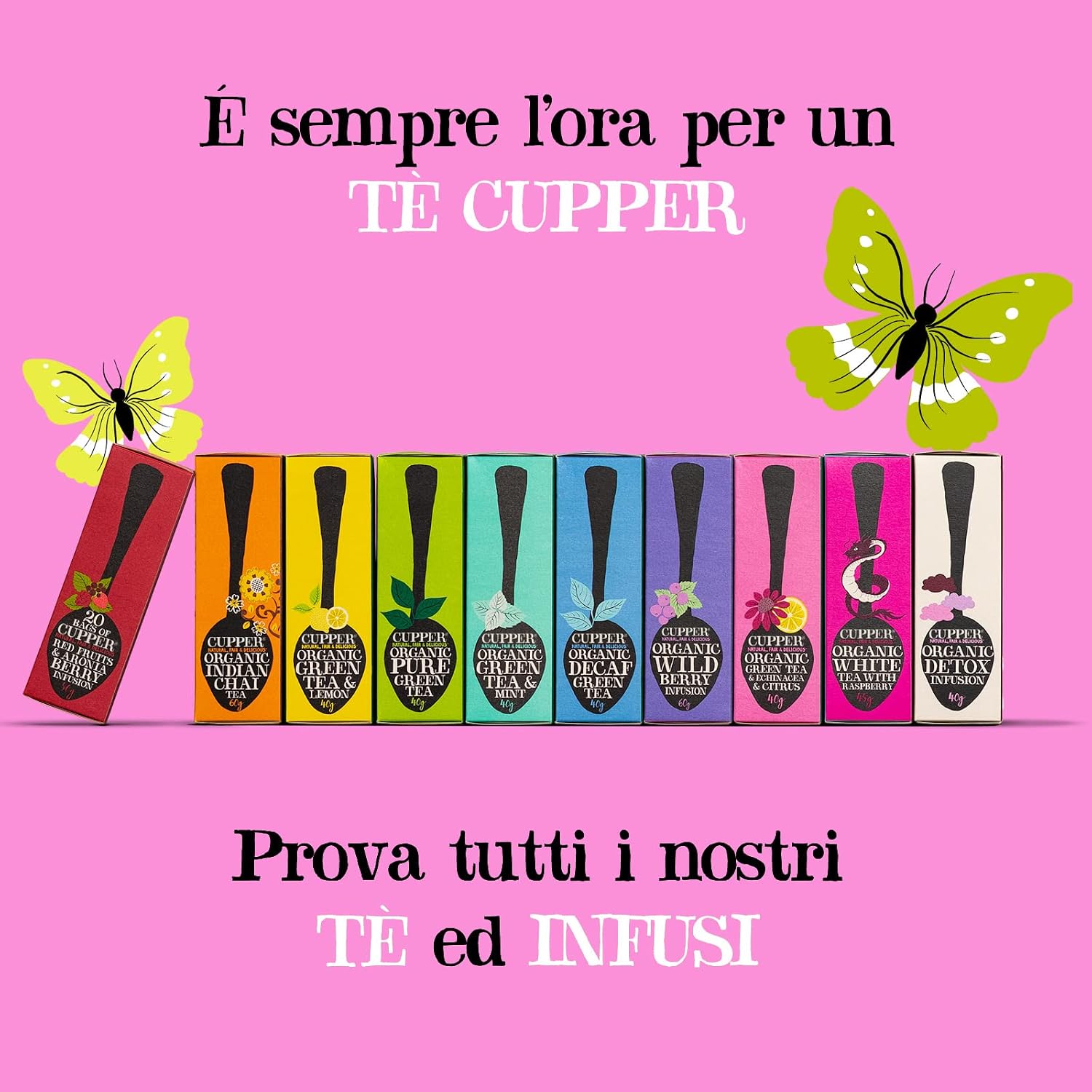 Thumbnail 6 de Cupper Collection Tè e Tisane Biologiche – Cofanetto assortito con filtri biodegradabili (45 bustine)