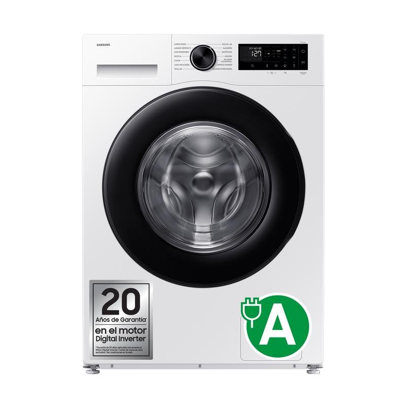Detalle de Lavadora Samsung WW10FG5U34AEEC: 10 kg, 1400 rpm, AI EcoBubble, WiFi y Eco Energy