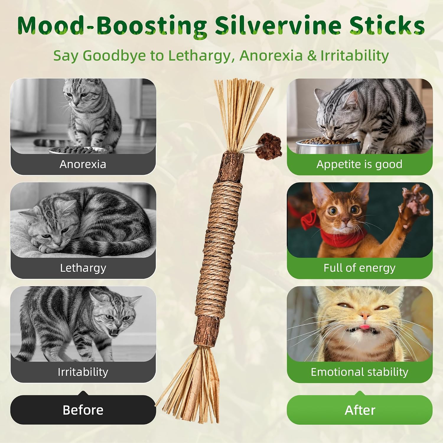 Thumbnail 4 de GBSYU Silvervine Cat Chew Sticks, 6-Pack for Indoor Cats